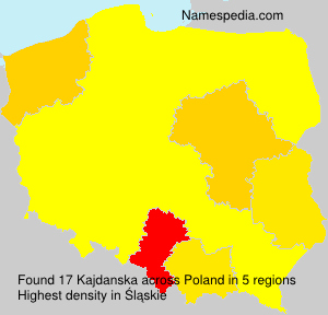 Surname Kajdanska in Poland Surname Kajdanska in Poland