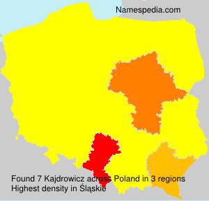 Surname Kajdrowicz in Poland