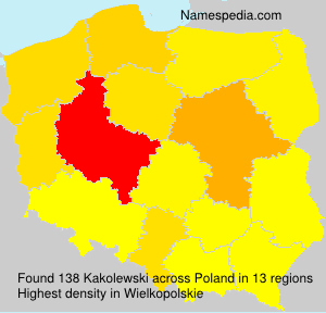 Surname Kakolewski in Poland Surname Kakolewski in Poland