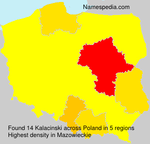 Surname Kalacinski in Poland Surname Kalacinski in Poland