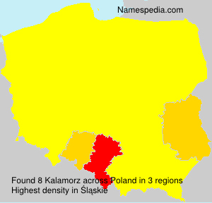 Surname Kalamorz in Poland Surname Kalamorz in Poland