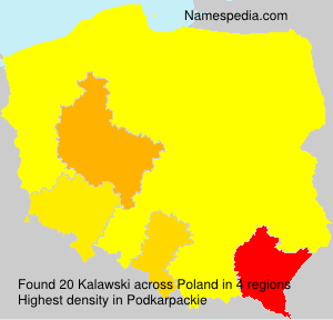 Surname Kalawski in Poland Surname Kalawski in Poland