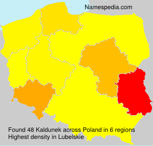 Surname Kaldunek in Poland Surname Kaldunek in Poland