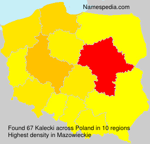 Surname Kalecki in Poland Surname Kalecki in Poland