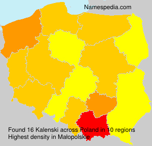 Surname Kalenski in Poland Surname Kalenski in Poland