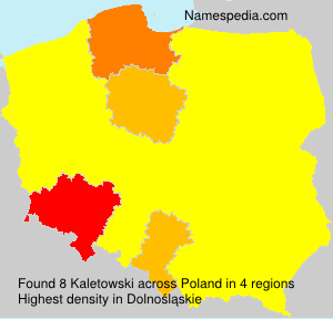 Surname Kaletowski in Poland Surname Kaletowski in Poland