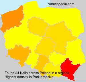 Surname Kalin in Poland Surname Kalin in Poland