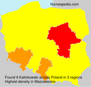 Surname Kalinkowski in Poland Surname Kalinkowski in Poland