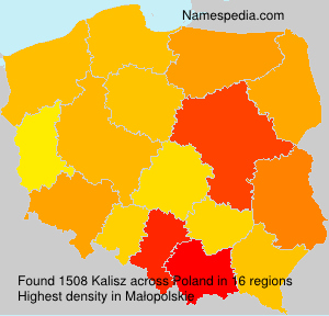Surname Kalisz in Poland Surname Kalisz in Poland