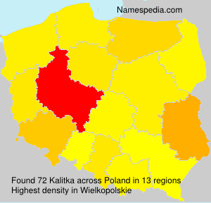 Surname Kalitka in Poland Surname Kalitka in Poland