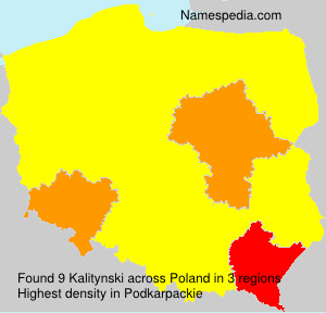 Surname Kalitynski in Poland Surname Kalitynski in Poland