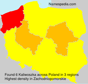 Surname Kaliwoszka in Poland Surname Kaliwoszka in Poland