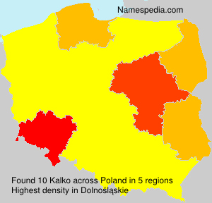 Surname Kalko in Poland Surname Kalko in Poland