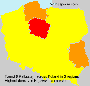 Surname Kalksztejn in Poland