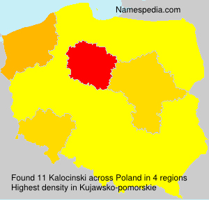Surname Kalocinski in Poland Surname Kalocinski in Poland