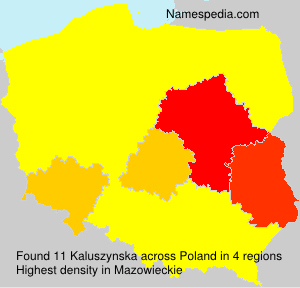 Surname Kaluszynska in Poland Surname Kaluszynska in Poland