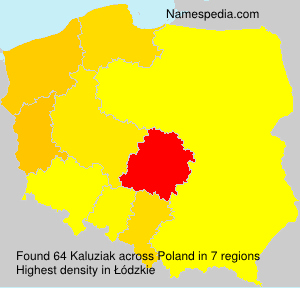 Surname Kaluziak in Poland Surname Kaluziak in Poland