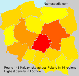 Surname Kaluzynska in Poland Surname Kaluzynska in Poland