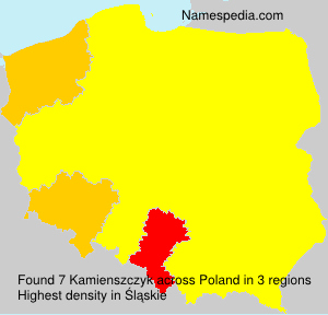 Surname Kamienszczyk in Poland Surname Kamienszczyk in Poland