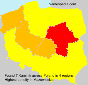 Surname Kaminik in Poland Surname Kaminik in Poland