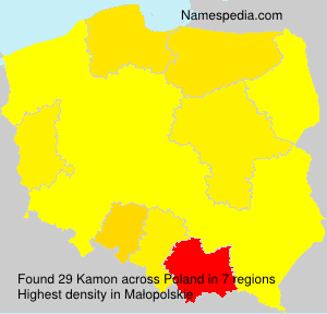 Surname Kamon in Poland Surname Kamon in Poland