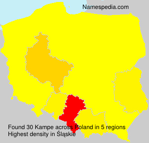 Surname Kampe in Poland