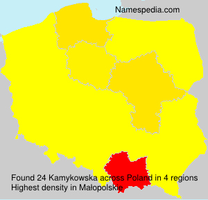 Surname Kamykowska in Poland Surname Kamykowska in Poland