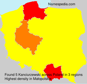 Surname Kanciurzewski in Poland Surname Kanciurzewski in Poland
