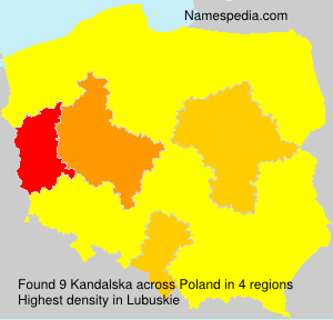 Surname Kandalska in Poland Surname Kandalska in Poland