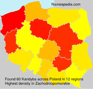 Surname Kandyba in Poland Surname Kandyba in Poland