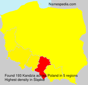 Surname Kandzia in Poland Surname Kandzia in Poland
