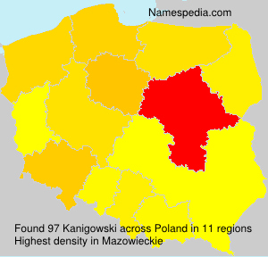 Surname Kanigowski in Poland Surname Kanigowski in Poland