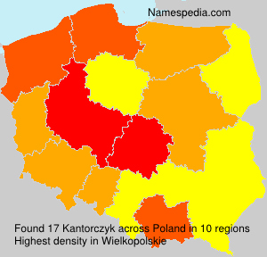 Surname Kantorczyk in Poland