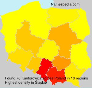 Surname Kantorowicz in Poland Surname Kantorowicz in Poland