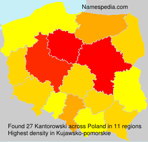 Surname Kantorowski in Poland Surname Kantorowski in Poland