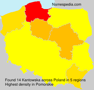 Surname Kantowska in Poland Surname Kantowska in Poland