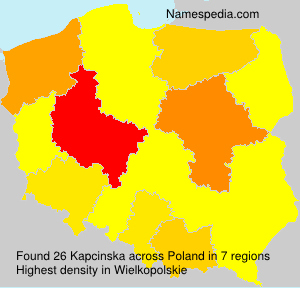 Surname Kapcinska in Poland Surname Kapcinska in Poland