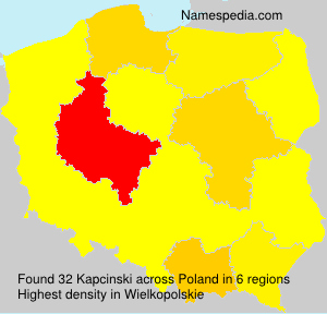 Surname Kapcinski in Poland Surname Kapcinski in Poland