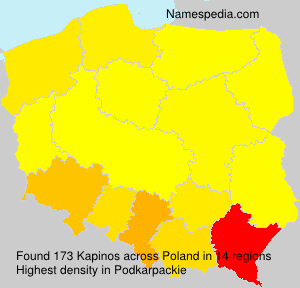 Surname Kapinos in Poland Surname Kapinos in Poland