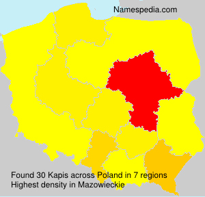Surname Kapis in Poland Surname Kapis in Poland