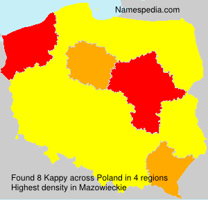 Surname Kappy in Poland Surname Kappy in Poland