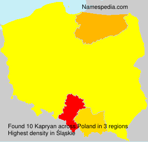 Surname Kapryan in Poland Surname Kapryan in Poland
