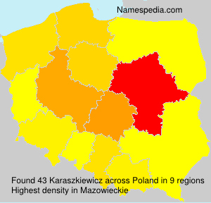Surname Karaszkiewicz in Poland Surname Karaszkiewicz in Poland