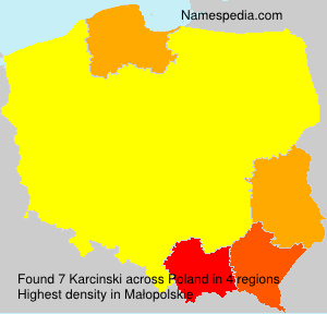 Surname Karcinski in Poland Surname Karcinski in Poland