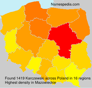 Surname Karczewski in Poland Surname Karczewski in Poland