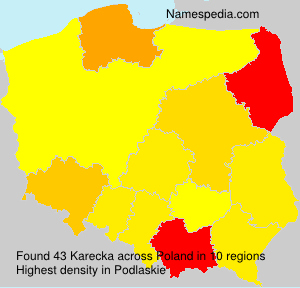 Surname Karecka in Poland Surname Karecka in Poland