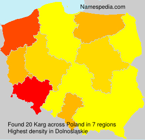 Surname Karg in Poland