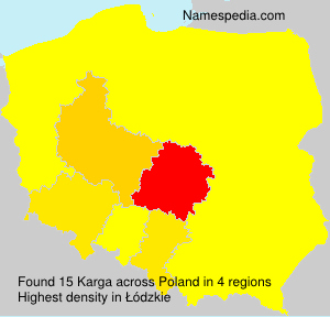 Surname Karga in Poland Surname Karga in Poland