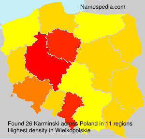Surname Karminski in Poland Surname Karminski in Poland