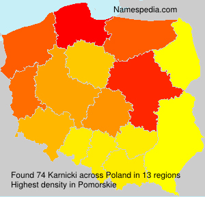 Surname Karnicki in Poland Surname Karnicki in Poland